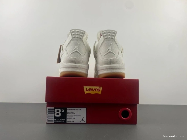Bmlin shoes Levi's 'White' Air AO2571-100 4 Jordan x 0723